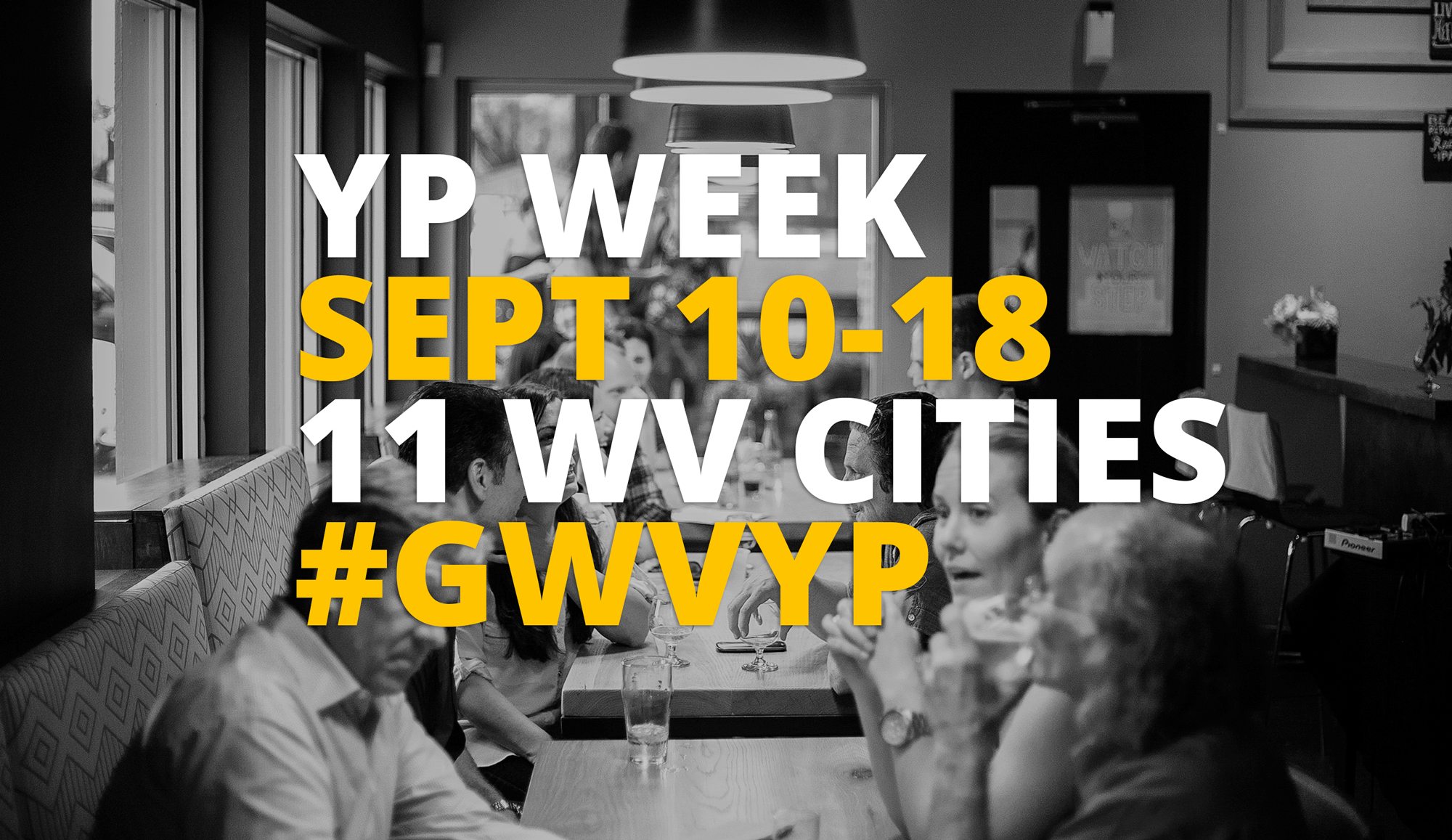 YP Week, Sept 10–18, 11 WV Cities, #GWVYP